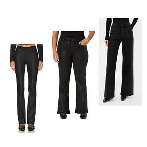 PAIGE HIGH RISE MANHATTAN BLACK COATED JEANS MSRP $289 size 28